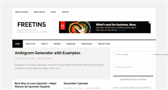 Desktop Screenshot of freetins.com